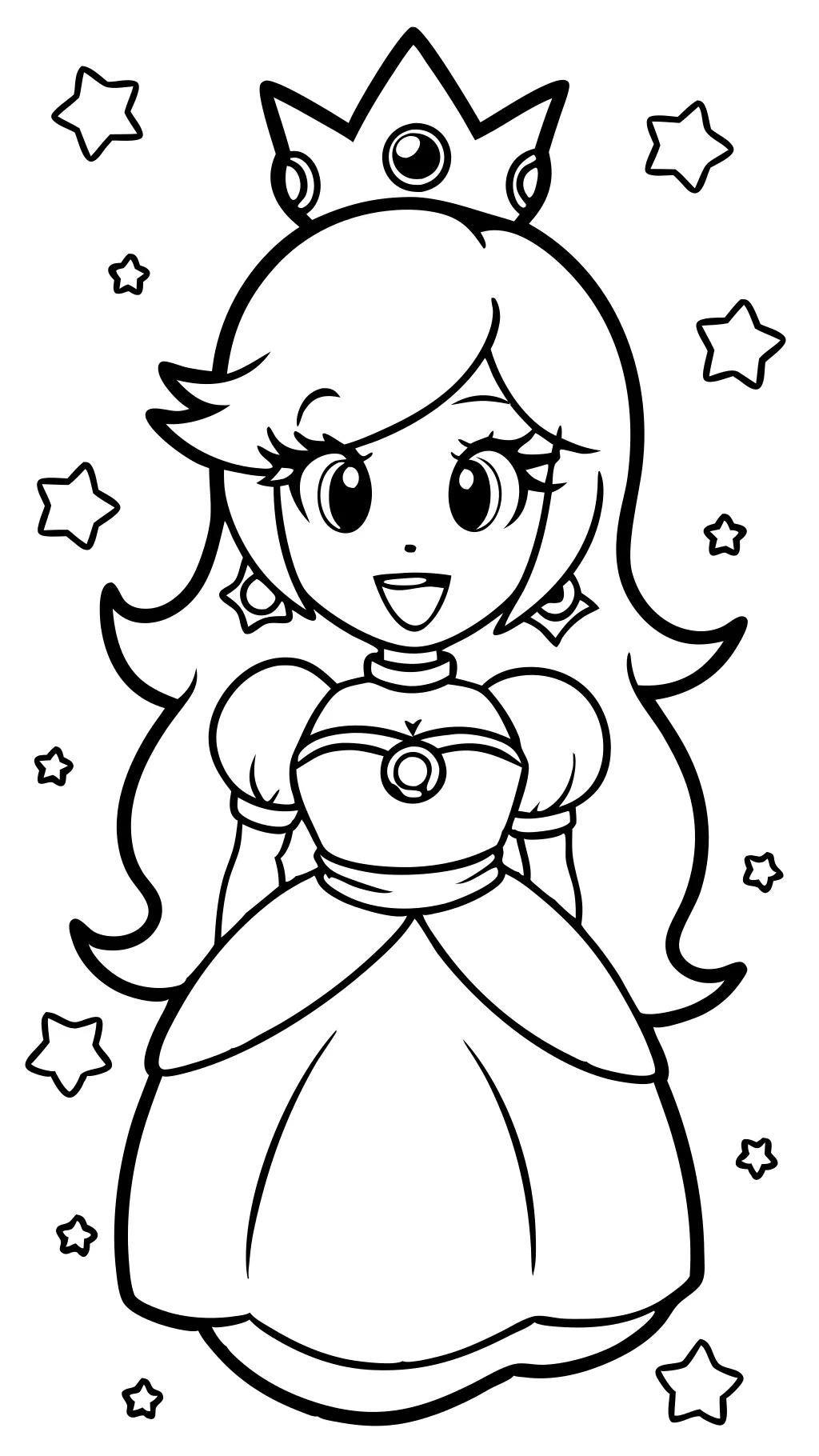 princess rosalina coloring pages